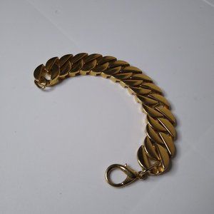 Vintage Heavy Metal Chain Bracelet 8 1/4 Inches